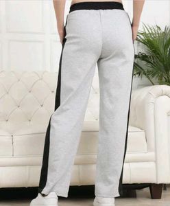 Gray Trackpant with Black Side Stripe