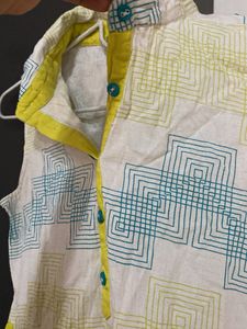 Patterned Sleeveless Casual Dress