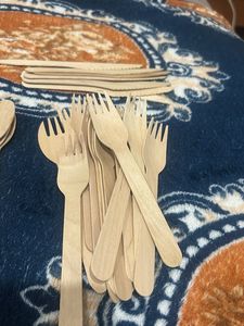 Eco-Friendly Wooden Cutlery Set of 30