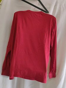 Red "We Believe" Christmas Long Sleeve Tee