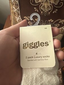 Giggles 2 Pack Luxury Baby Socks