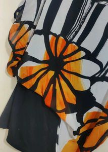 Multi Stylish Printed Top For 36 Bust