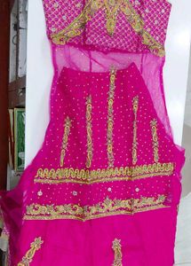 Rani coloured Lehenga choli