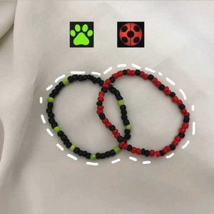 Miraculous Ladybug & Cat Noir Inspired Bracelets