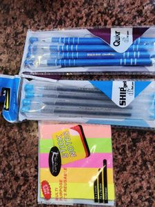 Gel Pens and Sticky Notes Set