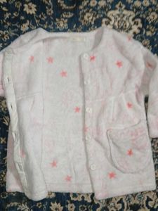 Girls Winter warm fleece Cozy Star Print Top