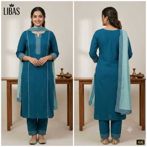 Libas Teal Blue Straight Kurti (Size S) - Unused