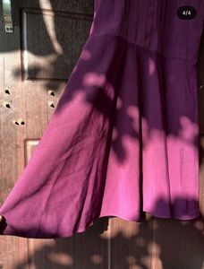 Elegant long Dress with Puff Sleeves