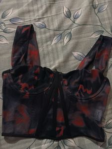 Tie-Dye Corset Top