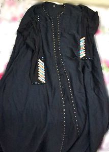 Elegant Black Abaya with Embellishments