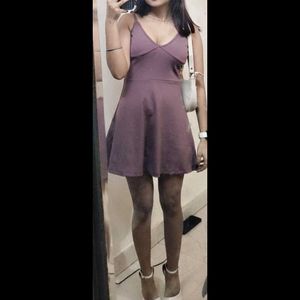 Stylish Purple Mini Dress