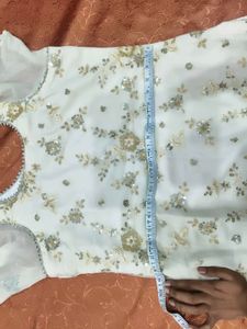 White Party Wear Sharara Suit Set with Dupatta
