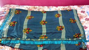 Beautiful Blue Saree with Blouse