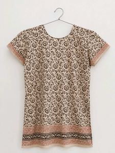 Bohemian Block Print Kurta Top