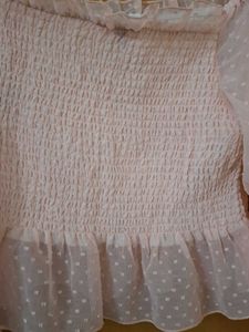 Chic Smocked Off-Shoulder Blouse