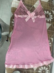 Pink Babydoll Lace Chemise