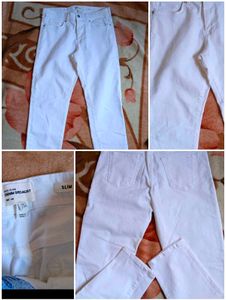 River Island White Slim Fit Jeans