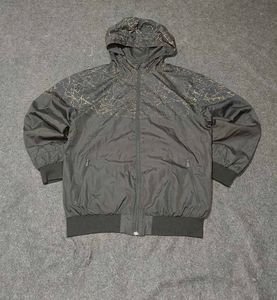 CSG METALLIC PATTERN WINDBREAKER JACKET