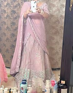 Sparkling onion pink Lehenga Choli Set