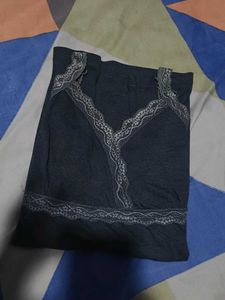 women’s camisole/top with beautiful grey lace deta