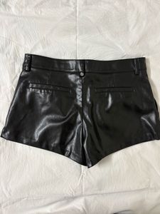 Faux Leather Shorts