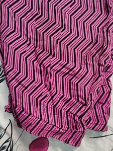 Cotton Kurta Set with Pink Dots