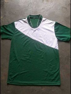 Green & White Color Block Jersey