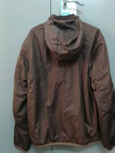 Brown Fleece Zip-Up Two-in-one  Jacket