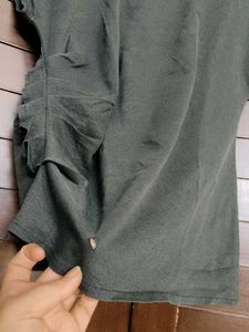 Women Stylish Ruched T-Shirt
