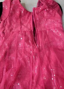 Pink Sequin Party Dress