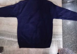 Classic Navy V-Neck Sweater