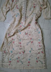 Embroidered Silk Kurta