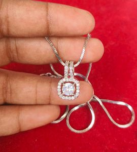 American Diomond With Silver Colour Chain