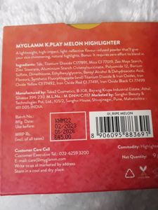 MyGlamm K.Play Flavoured Highlighter-Ripe Melon (B