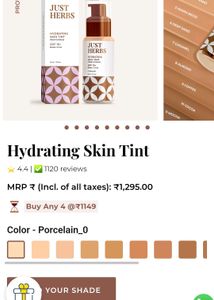 Just Herbs Hydrating Skin Tint Medium Coverage