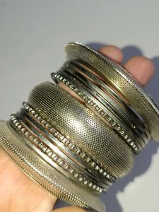 Silver Tone Stackable Bangles