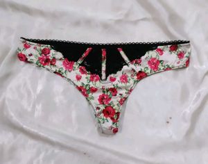 Floral Thong Panty