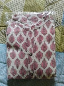 Chic Sleeveless Printed Kurta