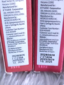 Pack Of 2 Etude Dear Darling Matte Tint