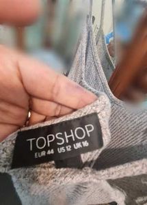 Grey Ribbed Spaghetti Strap Cami vest dress