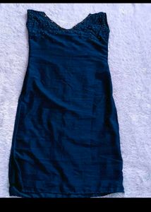 Elegant Navy Sleeveless Dress
