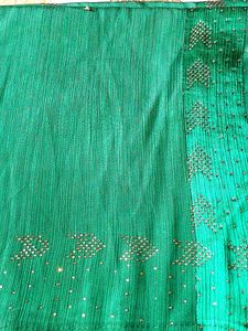 Emerald Green Embellished Saree