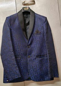 Patterned Black Ace Blazer