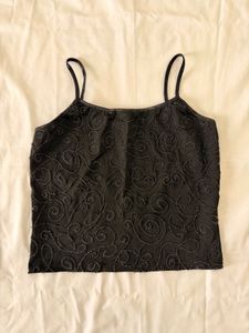 Embellished Spaghetti Strap Tank Top