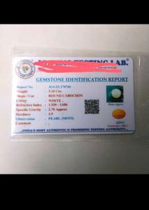 Pearl Moti 5.20 CTS. With Certificate