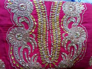 Gorgeous Pink Embroidered Kurta with heavy stones