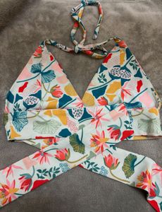 Floral Print Bikini Top