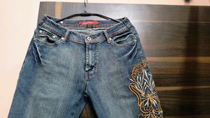 Y2K Embroidery BOOTCUT FLARED JEANS