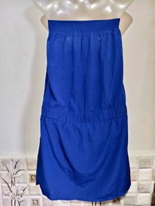 Vibrant Blue Strapless Mini Dress