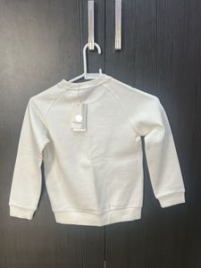 Cute White Floral Sweatshirt